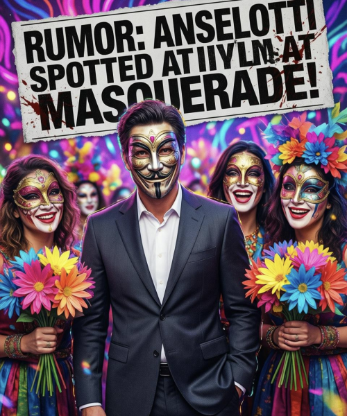 Escândalo no Carnaval! Anselotti é Flagrado em “Momento Polêmico” com Três Gatas, mas Tudo não Passa de uma Armadilha da IA