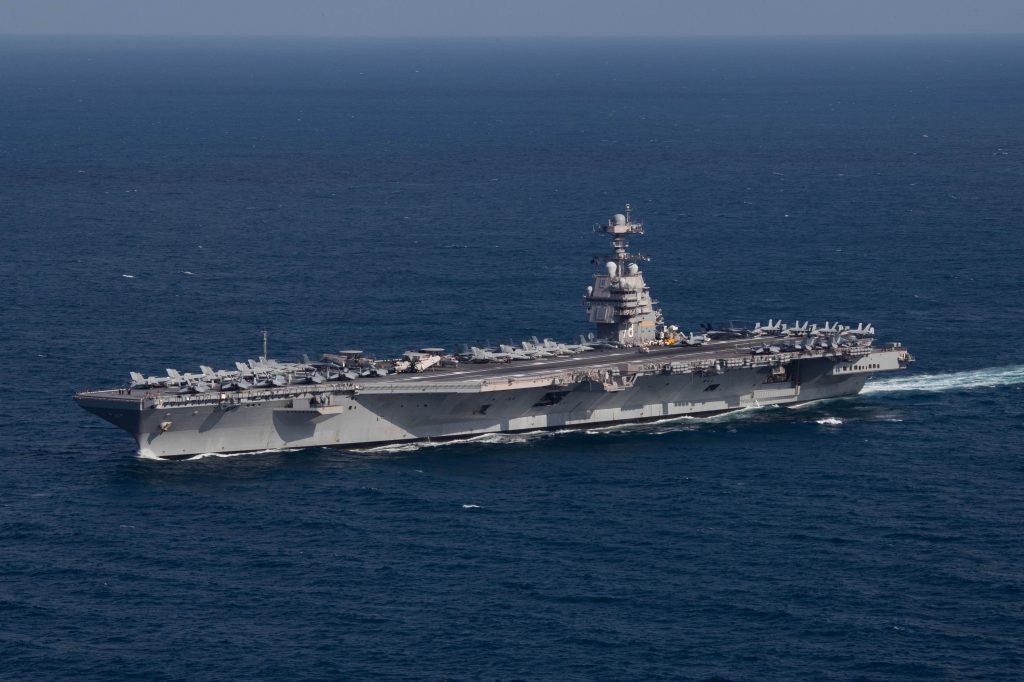 Porta-aviões nuclear USS Gerald R. Ford da Marinha dos Estados Unidos