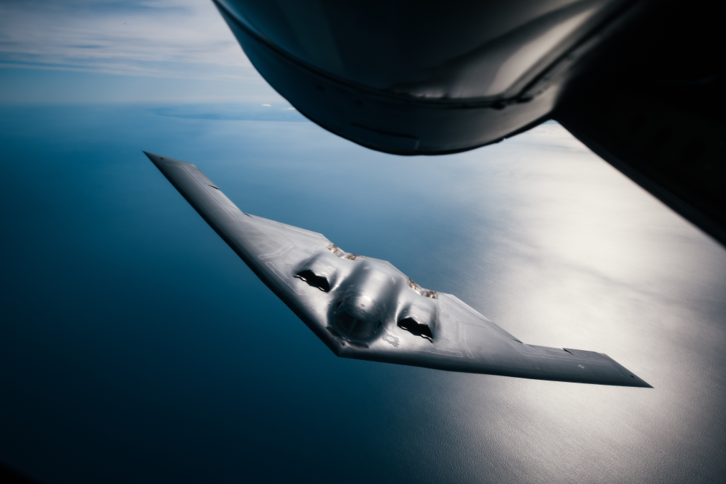 Bombardeiro furtivo B-2 Spirit da Força Aérea dos Estados Unidos