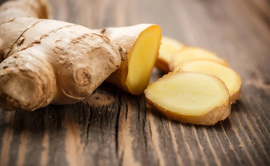 infográfico diferença célula saudável e célula senescente ação do gengibre