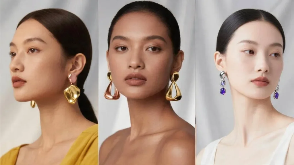 Como Escolher o Brinco Certo para o Seu Tipo de Rosto:Por Tom de Pele