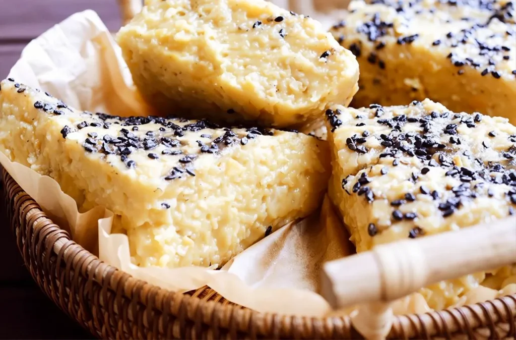 torta de batata-doce e aveia fit recém-saída do forno