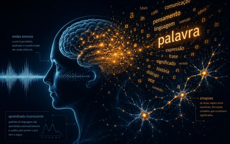 Cérebro Preditivo: Como o inconsciente aprende a linguagem segundo a neurociência.