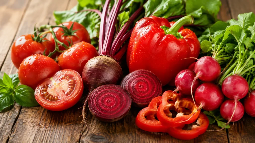 Legumes vermelhos ricos em antioxidantes que ajudam a proteger o coração e a saúde da pele