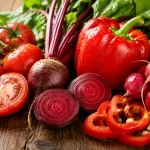 Legumes vermelhos ricos em antioxidantes que ajudam a proteger o coração e a saúde da pele